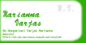 marianna varjas business card